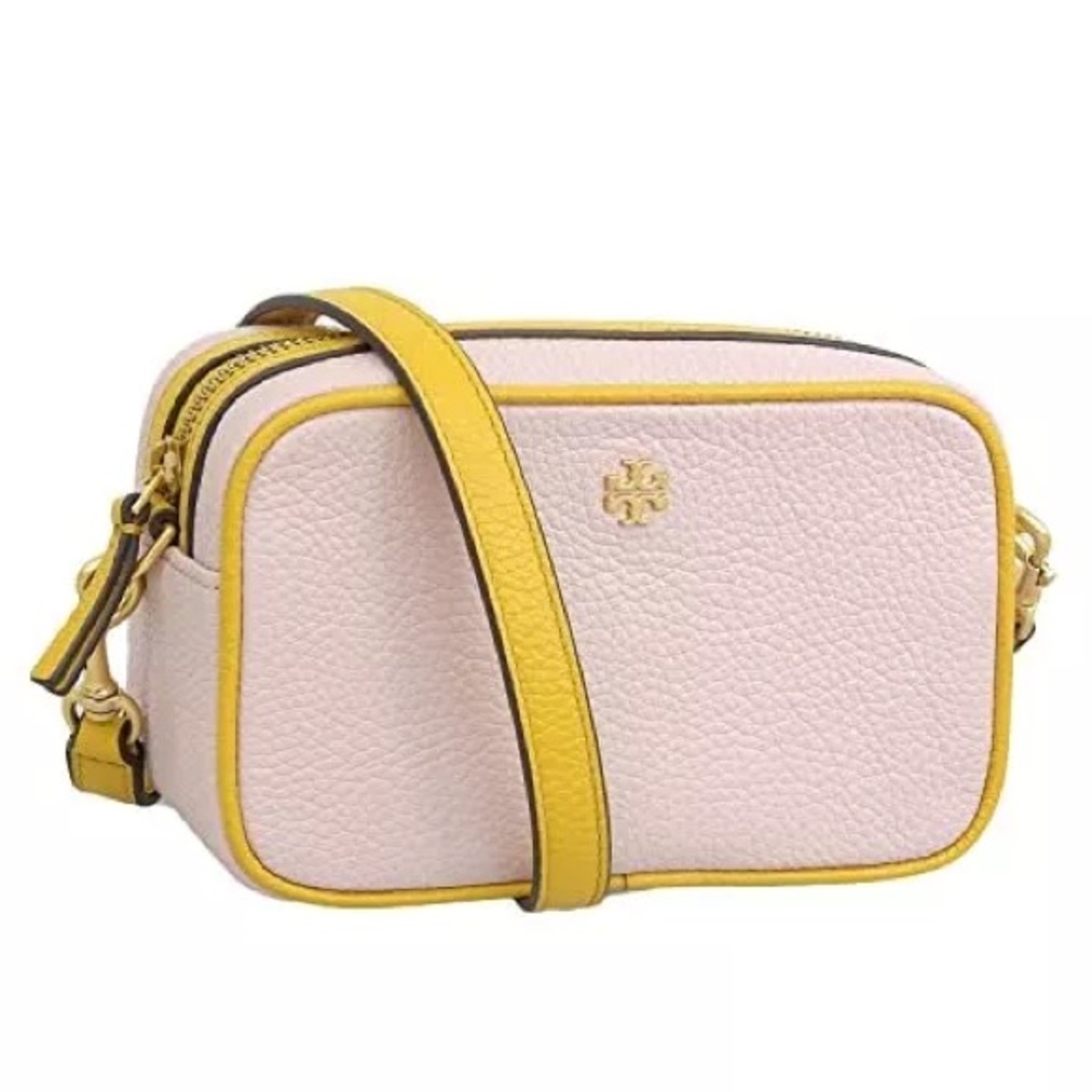 Tory Burch Shoulder BLAKE-COLOR-BLOCK MINI CAMERA BAG 80122 SHELL PINK,crossbody
